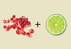 5.Combination of Pomegranate and Lime