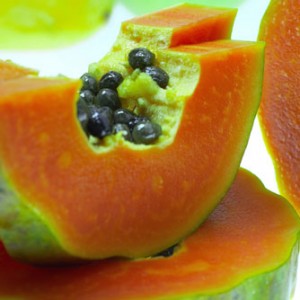 8A simple bath soap with papaya extracts