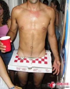 Naked Delivery Pizza Boy