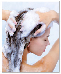 5. Be gentle when washing your hair