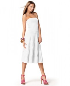 1.Convertible, Tiered Maxi Skirt-Dress