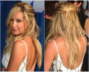3. Pinned Back Hairstyle